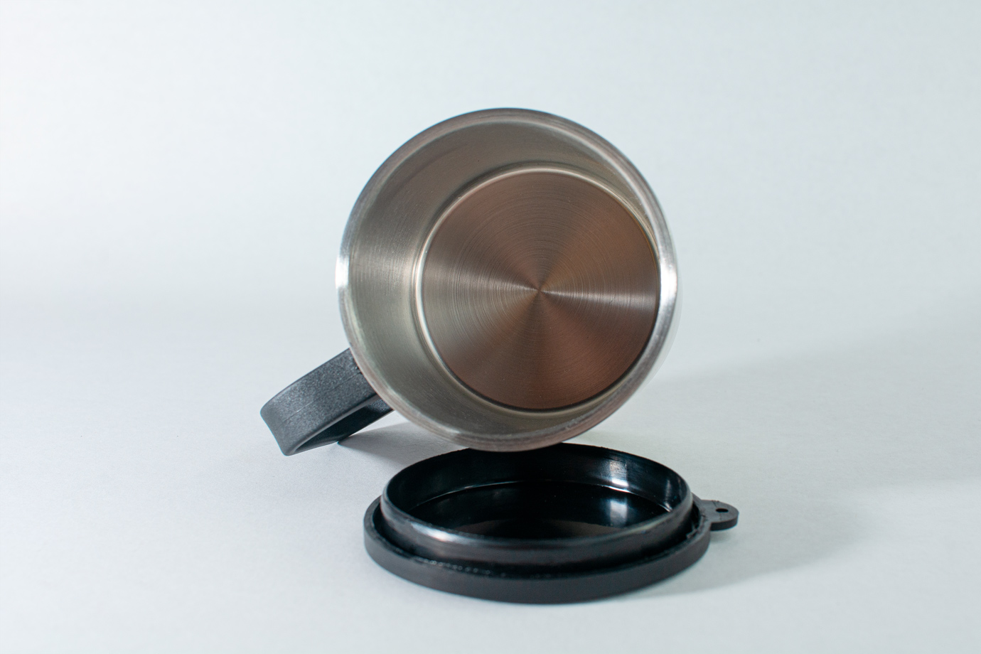 Caneca Inox 180ml Personalizada – Com Tampa e Alça de Plástico - Image 2