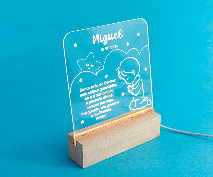 Luminária Oração Personalizada