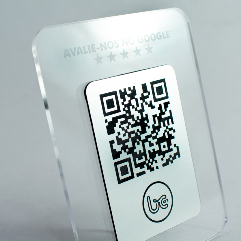 Placa Avaliação Google - 1 QrCode